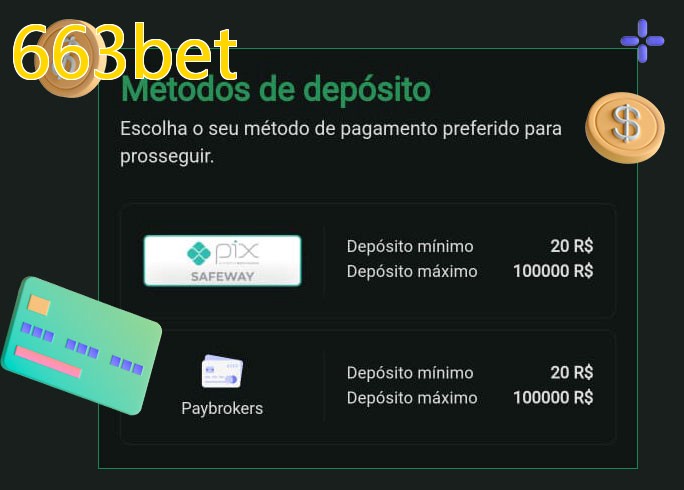 O cassino 663betbet oferece uma grande variedade de métodos de pagamento