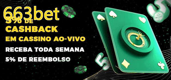 Promoções do cassino ao Vivo 663bet